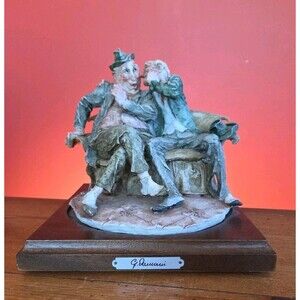 Vintage Giuseppe Armani Capodimonte Porcelain "The Joke" 1980's Rare Italy